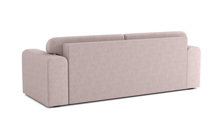 Прямой диван Квентин (еврокнижка), велюр велутто пастельно-розовый 11 в Мурманске - изображение 4