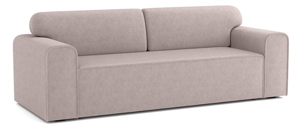 Прямой диван Квентин (еврокнижка), велюр велутто пастельно-розовый 11 в Мурманске - изображение