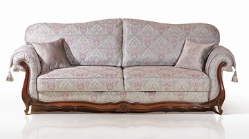 Прямой диван Лондон (4) четырехместный, механизм "Пума" (НПБ) в Мурманске