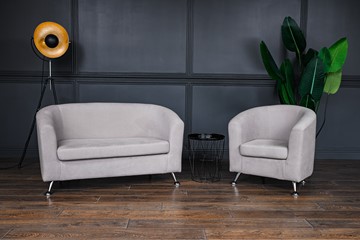 Комплект мебели Брамс  цвет бежевый диван 2Д + кресло в Мурманске
