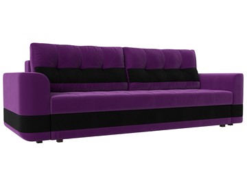 Прямой диван Честер, Фиолетовый/черный (вельвет) в Мурманске