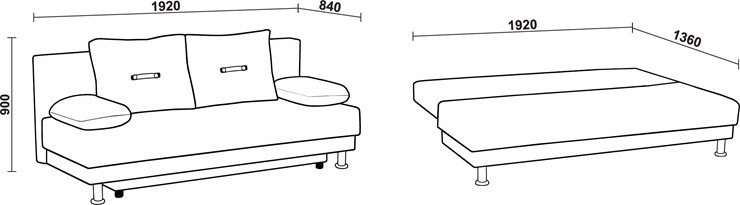 Прямой диван Нео 3 Н в Мурманске - изображение 6