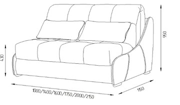 Прямой диван Токио 190 (НПБ) в Мурманске - предосмотр 2