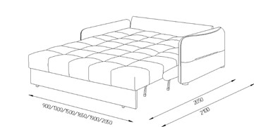Прямой диван Токио 2 130 (ППУ) в Мурманске - предосмотр 8