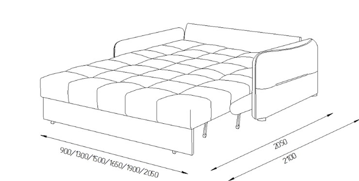 Прямой диван Токио 2 130 (ППУ) в Мурманске - изображение 8
