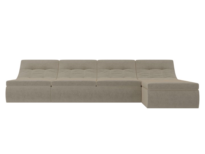 Модульный раскладной диван Холидей, Бежевый (микровельвет) в Мурманске - изображение 5