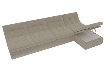 Модульный раскладной диван Холидей, Бежевый (микровельвет) в Мурманске - предосмотр 7