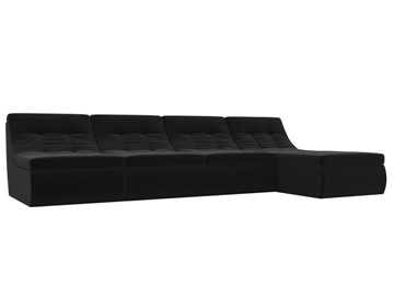 Модульный раскладной диван Холидей, Черный (микровельвет) в Мурманске