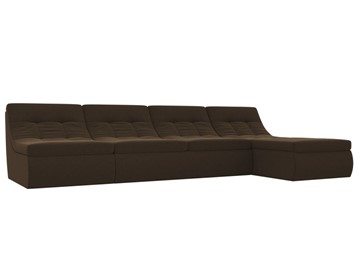 Модульный раскладной диван Холидей, Коричневый (микровельвет) в Мурманске