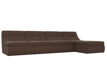 Модульный раскладной диван Холидей, Коричневый (рогожка) в Мурманске