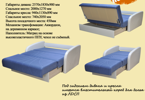 Раскладное кресло Коралл 1 в Мурманске - изображение 1