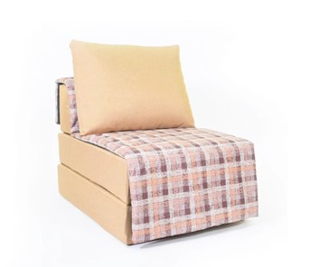 Бескаркасное кресло-кровать Харви, песочный-квадро беж в Мурманске - предосмотр