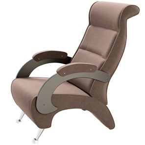 Кресло Деметрио 9Д (каркас венге, м/э коричневый) в Мурманске