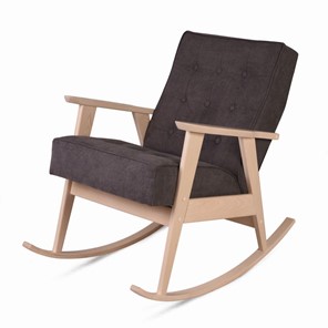 Кресло-качалка Ретро (беленый дуб / 05 - коричневый) в Мурманске