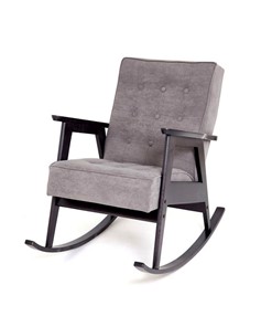Кресло-качалка Ретро (венге / RS 15 - темно-серый) в Мурманске