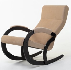 Кресло-качалка в гостиную Корсика, ткань Amigo Beige 34-Т-AB в Мурманске - предосмотр