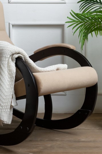Кресло-качалка в гостиную Корсика, ткань Amigo Beige 34-Т-AB в Мурманске - изображение 6