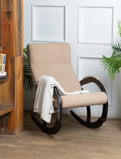 Кресло-качалка в гостиную Корсика, ткань Amigo Beige 34-Т-AB в Мурманске - изображение 7