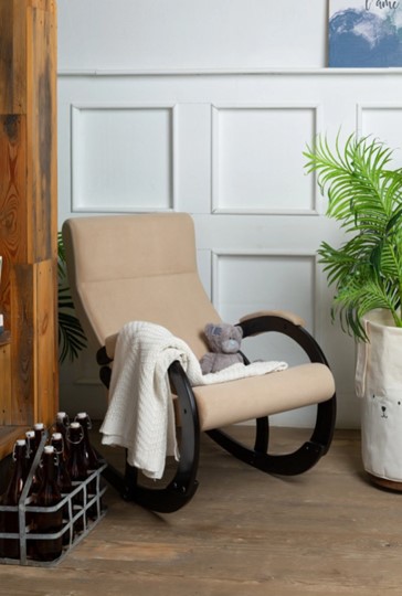 Кресло-качалка в гостиную Корсика, ткань Amigo Beige 34-Т-AB в Мурманске - изображение 8