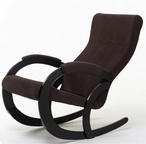 Кресло-качалка в гостиную Корсика, ткань Amigo Coffee 34-Т-AC в Мурманске