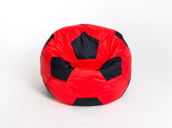 Кресло-мешок Мяч большой, красно-черный в Мурманске - изображение