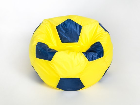 Кресло-мешок Мяч малый, желто-синий в Мурманске - изображение