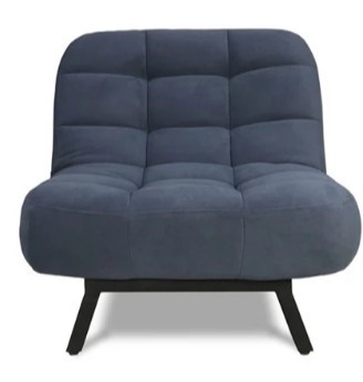 Мягкое кресло Абри опора металл (синий) в Мурманске - изображение 1