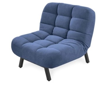 Мягкое кресло Абри опора металл (синий) в Мурманске - предосмотр 2