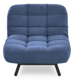 Мягкое кресло Абри опора металл (синий) в Мурманске - изображение