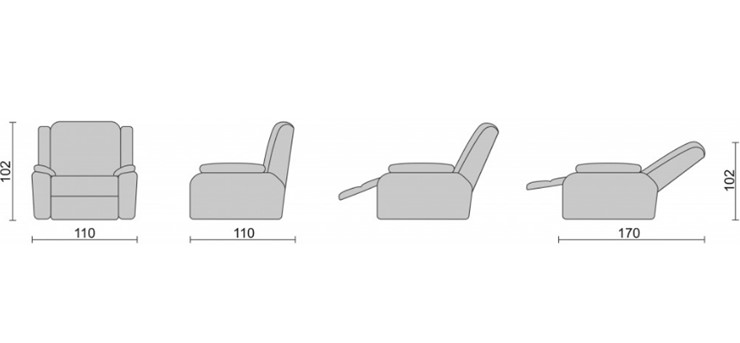Кресло-трансформер Recliner (электро) в Мурманске - изображение 3