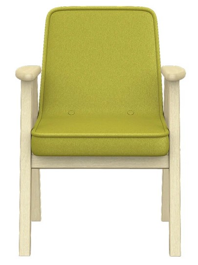 Кресло Ретро ткань лайм, каркас лак в Мурманске - изображение 3