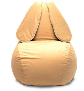 Кресло-мешок Зайка (длинные уши), желтый в Мурманске