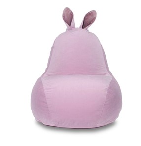 Кресло-мешок Зайка (короткие уши), розовый в Мурманске