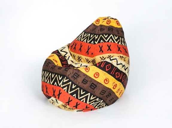 Кресло-мешок Груша среднее, жаккард, африкан в Мурманске - изображение