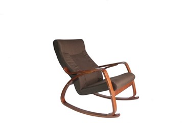 Кресло-качалка Женева, ткань шоколад в Мурманске