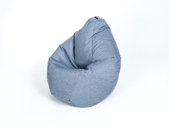 Кресло-мешок Хоум малое, серая в Мурманске - изображение