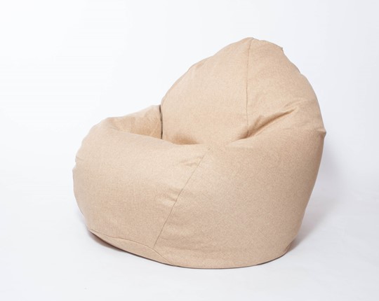 Кресло-мешок Макси, рогожка, 150х100, песочное в Мурманске - изображение