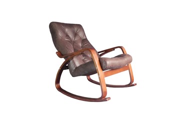 Кресло-качалка Гранд, замша шоколад в Мурманске