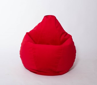 Кресло-мешок Груша большое, велюр однотон, красное в Мурманске - предосмотр 2