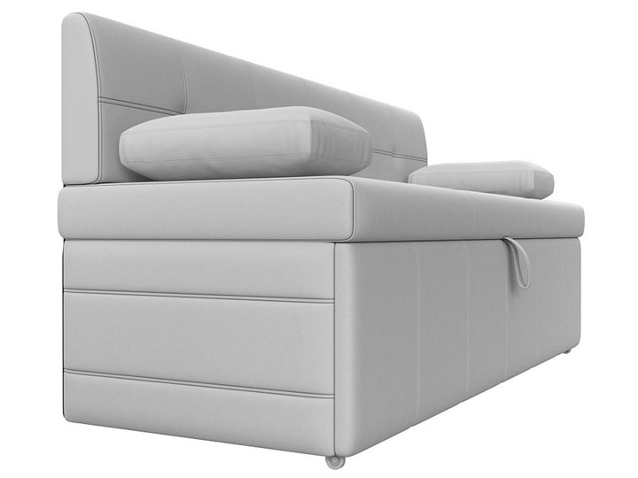 Кухонный прямой диван Лео, Белый (экокожа) в Мурманске - изображение 6