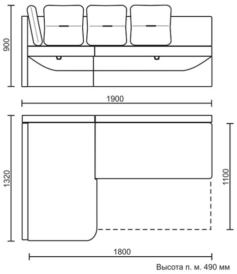 Угловой кухонный диван Яшма 1 ДУ в Мурманске - изображение 8