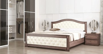 Кровать Стиль 3, 160х200, кожзам, с основанием в Мурманске