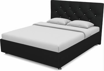 Кровать полуторная Моника 1400 с основанием (Nitro Black) в Мурманске