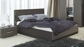 Кровать с подъемным механизмом Наоми 1600, цвет Фон серый, Джут СМ-208.01.02 в Мурманске