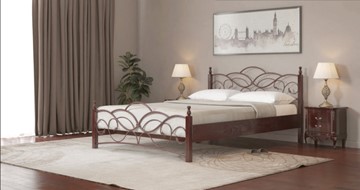 Спальная кровать СВ-Стиль Марго 140*200 с основанием в Мурманске