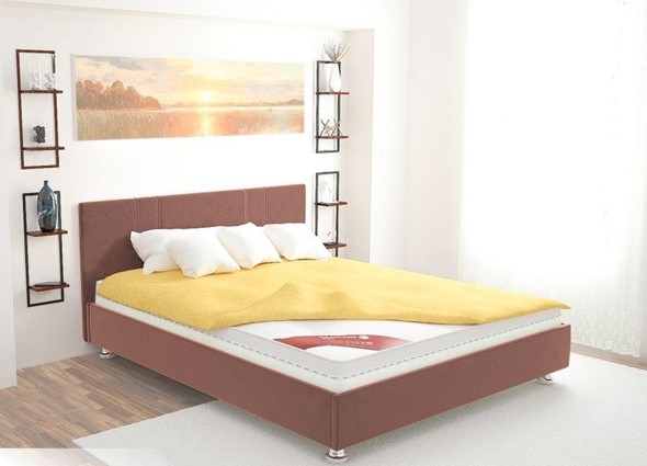 Кровать полутороспальная Вена 140х200 (с основанием) в Мурманске - изображение