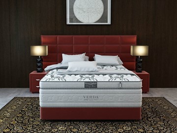 Кровать 2-спальная Орматек Chocolate/Podium M 160х200, Микровелюр (Manhattan Гранатовый) в Мурманске