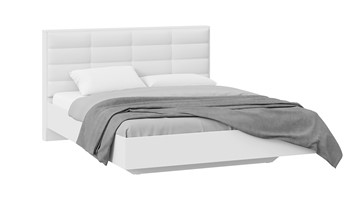 Кровать с мягкой спинкой Агата тип 1 (Белый) в Мурманске