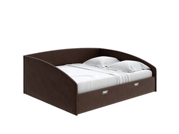 Спальная кровать Bono 160х200, Рогожка (Levis 37 Шоколад) в Мурманске