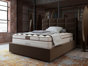 Кровать Chocolate Compact/Island M 160х200, Микровелюр (Manhattan Лесной каштан) в Мурманске